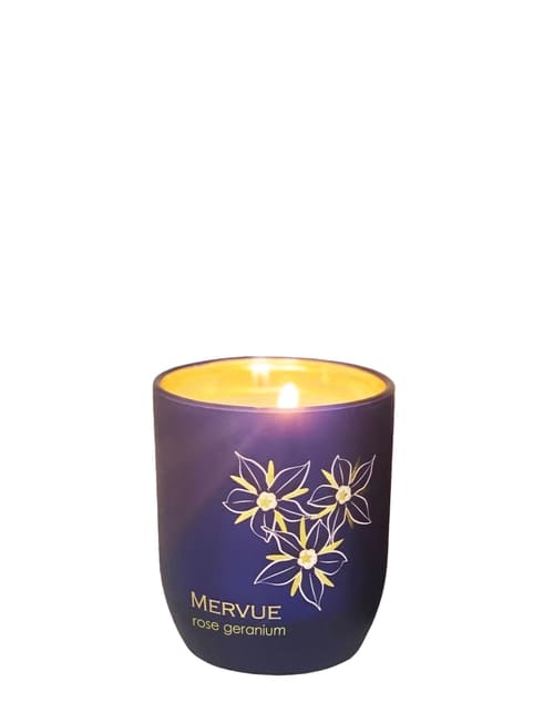 Mervue Organic Rose Geranium Natural Wax Candle
