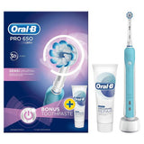 Oral-B Pro 650 Electric Toothbrush + Bonus Toothpaste